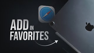 How to Add In Favorites in Safari iPad (tutorial) screenshot 1