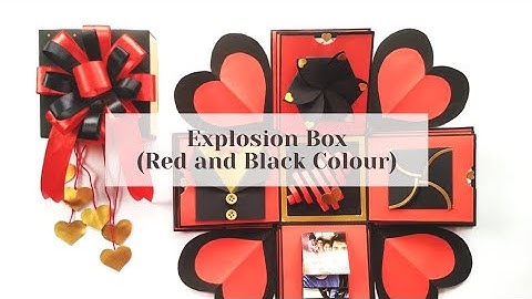 Explosion Box / Red & Black / Exploding Box