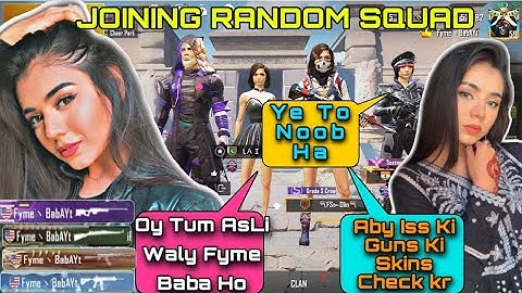 JOINING RANDOM SQUAD OF GIRLS LIKE A RICH BOT | FYME BABA | PUBG MOBILE❤️