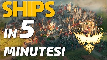 Ashes of Creation Ships - Quick Look in 5 Minutes! (Pre-Alpha)