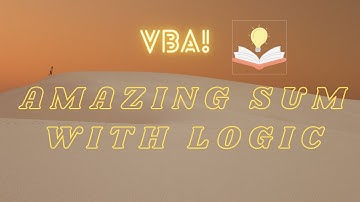 VBA code to SUM by month with Logic in Excel Hindi  |  Amazing Video