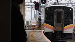 【6両編成！】E129系B13編成＋A4編成 1932M普通吉田行き 新潟駅到着