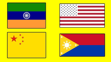 COUNTRY FLAGS with Inverted Colors - Alternate Flags of the World