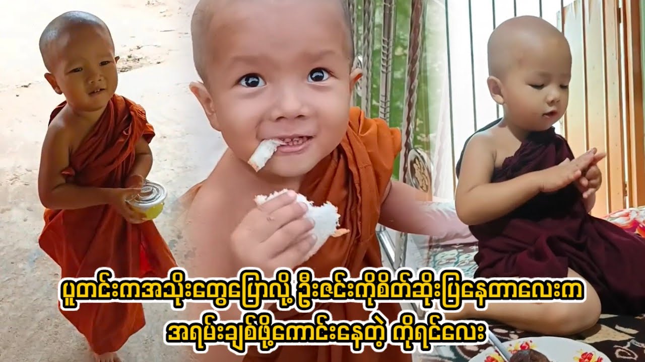 ပူတင်းကအသိုးတွေပြောလို့ ဦးဇင်းကို စိတ်ဆိုးပြနေတာလေးက အရမ်းချစ်ဖို့ကောင်းနေတဲ့ ကိုရင်လေး