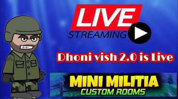 Mini Militia Live Streaming | Anyone Can Join Multiplayer | Live Custom Rooms #Minimilitia #Youtube
