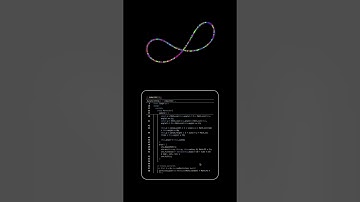 ♾️ Infinity Glowing Particle Animation | HTML CSS JavaScript ✨ #shorts