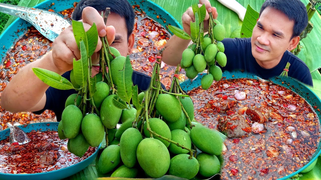 มะม่วงเบาเปรี้ยวๆมากับมากับแจ่วปลาร้าตอน จัดให้ตามคำขอ @Phobankinzap.