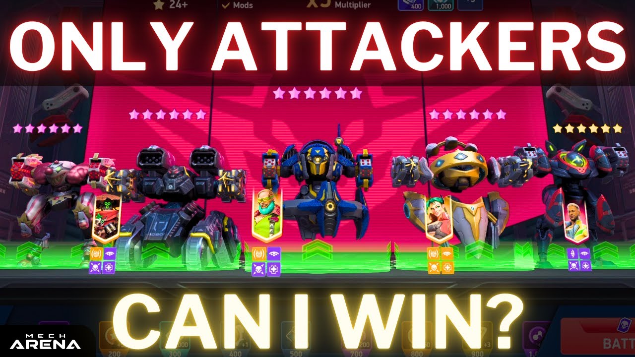 Will I Cook or Get Cooked With ATTACKERS Only? | Hangar Showdown | Mech Arena