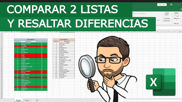COMPARAR dos LISTAS en EXCEL y RESALTAR REPETIDOS