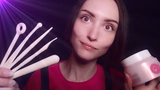 картинка: САМАЯ ПРИЯТНАЯ ЧИСТКА ЛИЦА 💯🤤 АСМР КОСМЕТОЛОГ *ролевая игра, липкие звуки, перчатки, шепот, визуал*