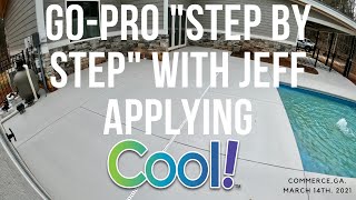 Installing COOL! Pool Deck Resurfacing Step By Step with Jeff