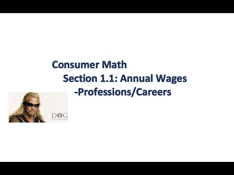 Consumer Math: Section