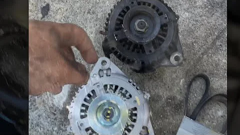 Alternator with tensioner belt replacement on 02 Lexus gs430