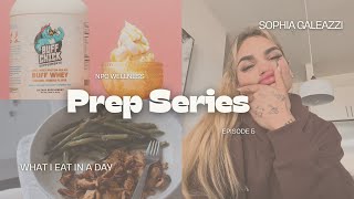 FULL DAY OF EATING IN PREP | yapping, prep routine + recovery things