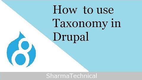 How to Add Taxonomy to a Drupal Content Type
