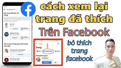 Cách xem video đã thích trên Facebook