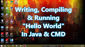 "Hello World" In Java (Using Notepad++ & CMD)