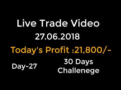 Day-27 Live Trade Video TCS Profit Rs.21,800/-