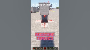 How REDSTONE TORCHES send SIGNALS around them! | Redstone with PsiVolt #minecraft #redstone
