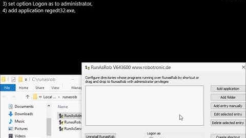 RunAsRob runasadmin with environment