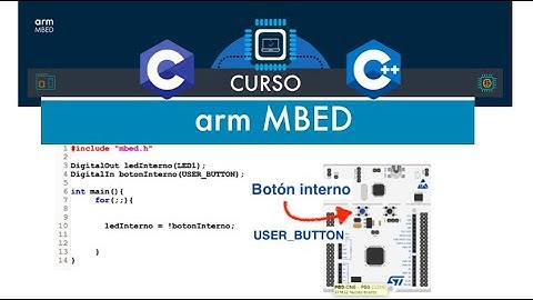 TUTORIAL MBED #3 PUSH BUTTON (BUTTON_USER) INTEGRADO EN NUCLEO F401RE DigitalIn COMPILADOR MBED