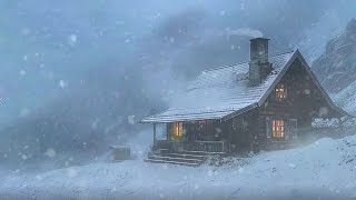 Cold Blizzard Sound and Arctic Mountain wind┇Icy blizzard┇Cold Winter Air