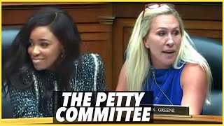 Congress Meeting Turns into Ratchet Roast Session! Jasmine Crockett &amp; Marjorie Taylor Greene React!