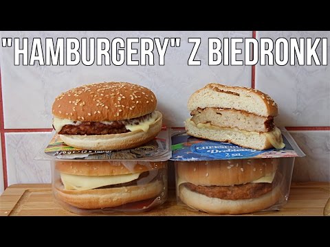 "HAMBURGERY" Z BIEDRONKI | Testy jedzenia z marketów #4