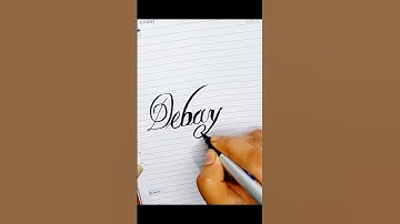 "Debayan" Cursive Handwriting #shorts #viral #trending #cursivewriting #lettering #calligraphy
