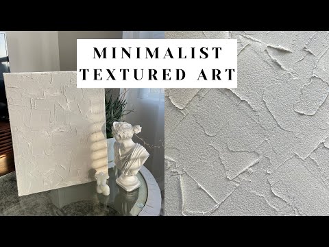DIY Minimalist Textured Canvas