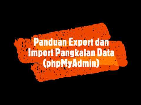 Video: Cara Mengimport Pangkalan Data