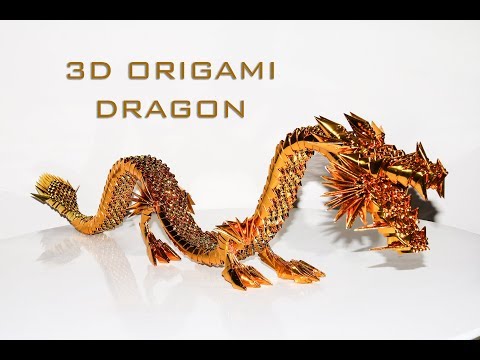 How To Make 3D Origami Dragon (Easy Tutorial Part 2)