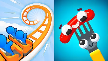 Runner Coaster vs Fork N Sausage💥 All Levels SpeedRun Gameplay (Android,iOS)