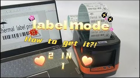 How to change mode from receipt to label | HOIN | HOP-HL80B