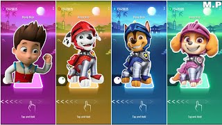 Paw Patrol: The Mighty Movie || Ryder  Marshall  Chase  Skye  Tileshop EDM Rush!