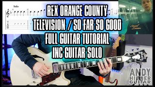 Video thumbnail of "Rex Orange County - Television / So Far So Good Guitar Tutorial"