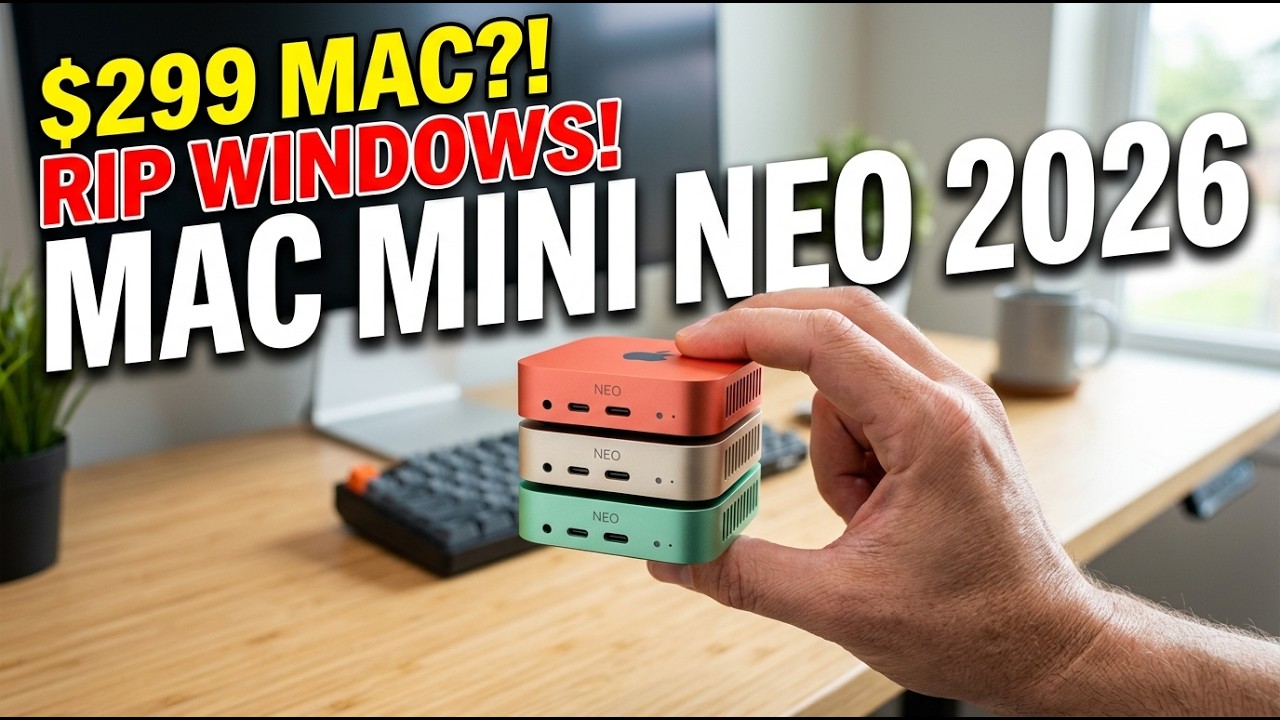 Apple's New $299 Mac Neo Just Destroyed The Mac Mini! - YouTube