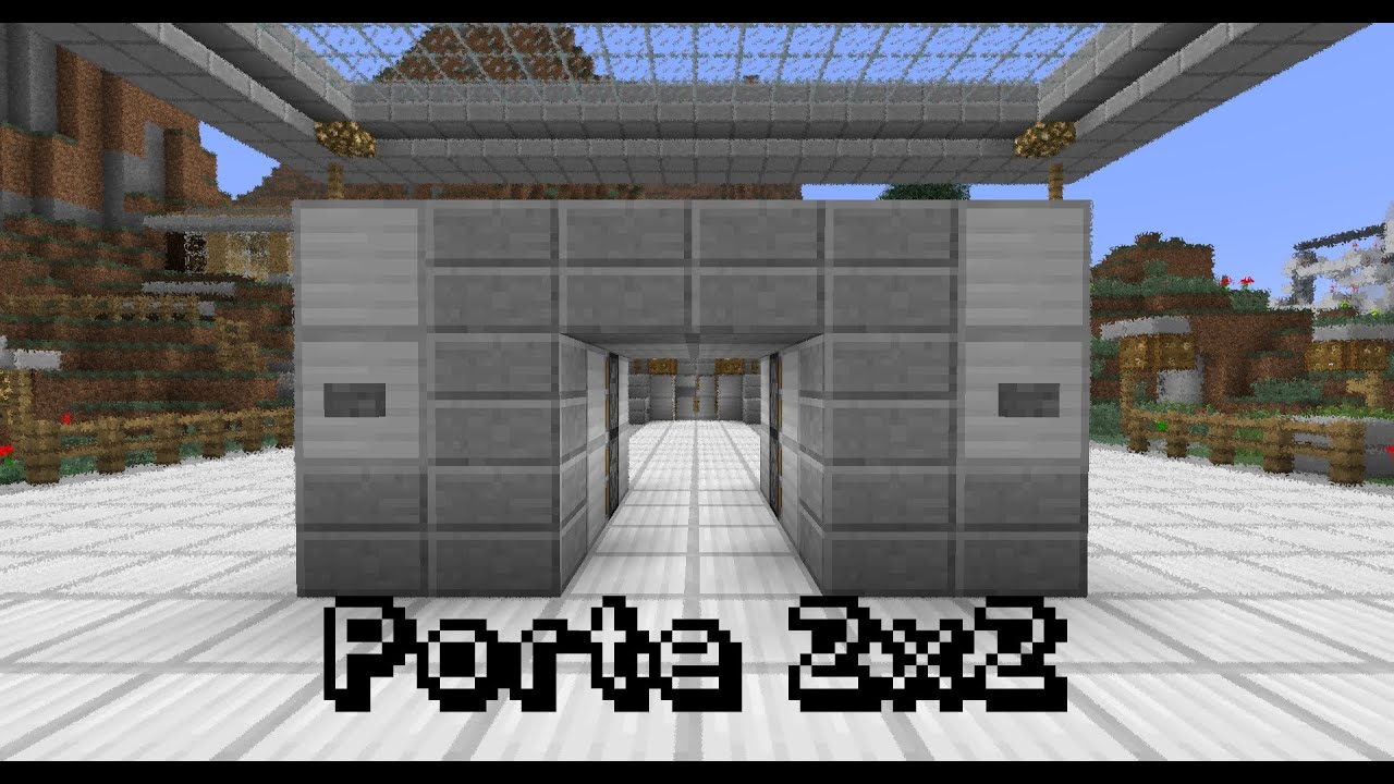Minecraft] Tuto redstone | #1 Porte secrète 2x2 à pistons [FR] - YouTube
