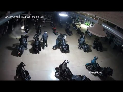Kokomo Harley-Davidson dealership theft caught on camera