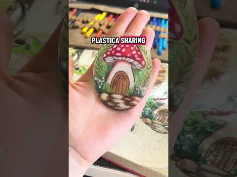 CASA FUNGO 🍄 😍 Così carino😍 #fattoamano #idearegalo #arte #processvideo #disegno #viral