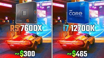 AMD RYZEN 5 7600X vs INTEL i7-12700K | Test in 6 Games