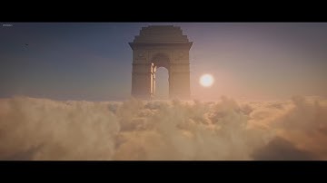 Witness India Gate in the Sky – Unreal Engine 5 & Blender Cinematic!