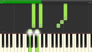 Video thumbnail of "Terminator theme - Piano tutorial (Synthesia)"