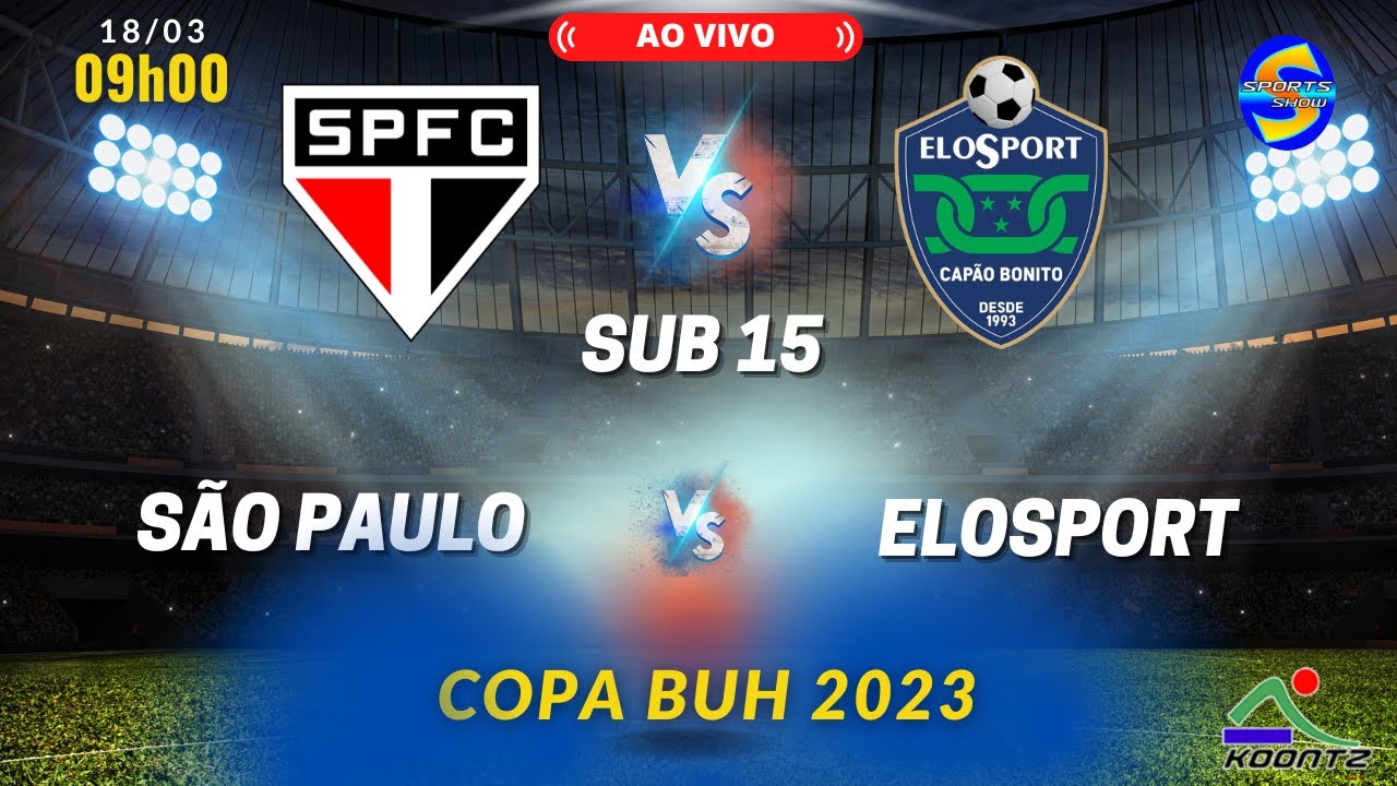 SÃO PAULO X ELOSPORT, AO VIVO, SUB 15, COPA BUH