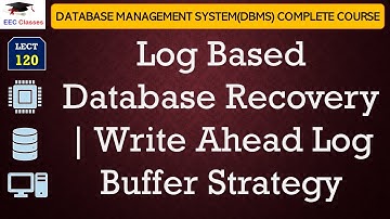 L120: Log Based Database Recovery | Write Ahead Log Buffer Strategy | DBMS Lectures in Hindi