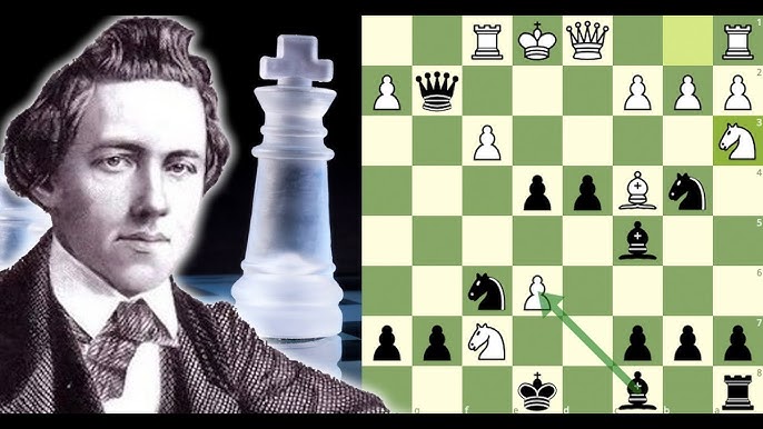 Paul Morphy faz SACRIFÍCIO HISTÓRICO DE DAMA 