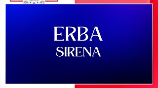 LYRICS | ERBA - SIRENA | MESC 2024