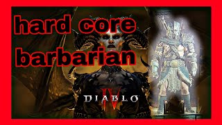 diablo 4 HC barbarian trying to get to lvl 50 with out dieing!