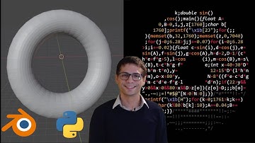 How to create a 3D spinning donut with Python, Blender [2.9] and some Donut-shaped math