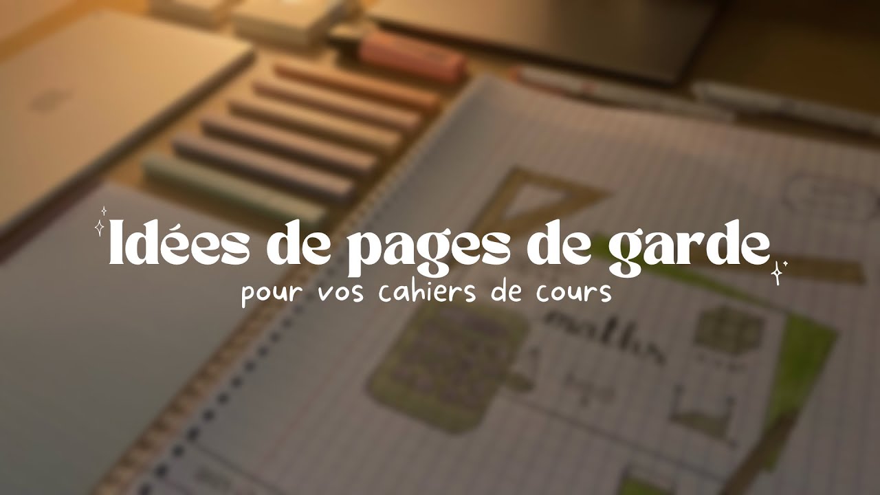Page De Garde Aganda IDÉES de PAGES de GARDE pour la RENTRÉE 2023-24 📚🎧 - YouTube